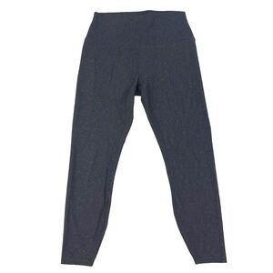 Gaiam Cropped Super Soft Gray Patterned Yoga Pants Leggings Woman’s Size Medium